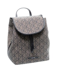 CALVIN KLEIN EMBLEM AOP Rucksack mit Innentasche Lotus Beige / Schwarz AOP - Damentaschen - 4