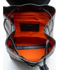 CALVIN KLEIN EMBLEM AOP Rucksack mit Innentasche Lotus Beige / Schwarz AOP - Damentaschen - 5