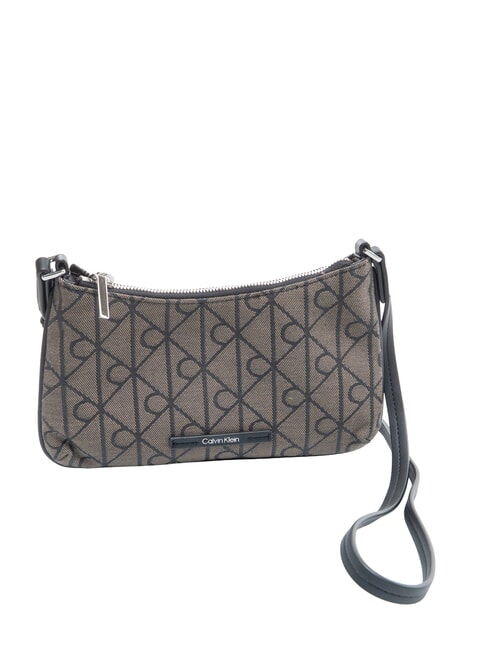 EMBLEM AOP Mini-Schultertasche Lotus Beige / Schwarz AOP - Damentaschen