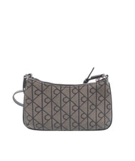 CALVIN KLEIN EMBLEM AOP Mini-Schultertasche Lotus Beige / Schwarz AOP - Damentaschen - 4