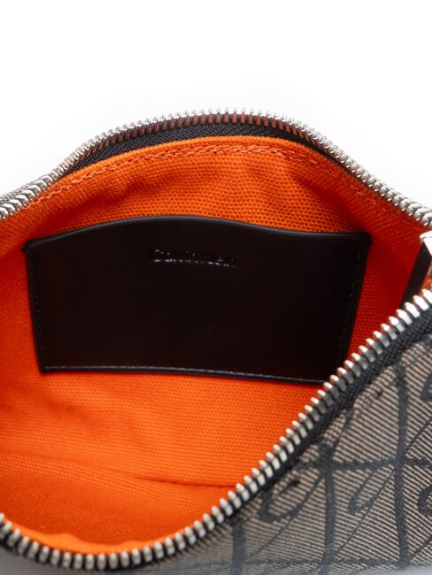 EMBLEM AOP Mini-Schultertasche Lotus Beige / Schwarz AOP - Damentaschen