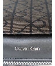 CALVIN KLEIN EMBLEM AOP Mini-Schultertasche Lotus Beige / Schwarz AOP - Damentaschen - 4