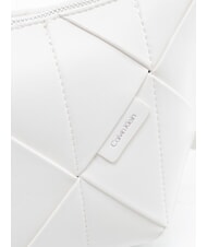 CALVIN KLEIN WOVEN Umh&auml;ngetasche Wei&szlig;es Steinkraut - Damentaschen - 3
