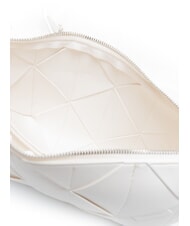 CALVIN KLEIN WOVEN Umh&auml;ngetasche Wei&szlig;es Steinkraut - Damentaschen - 5