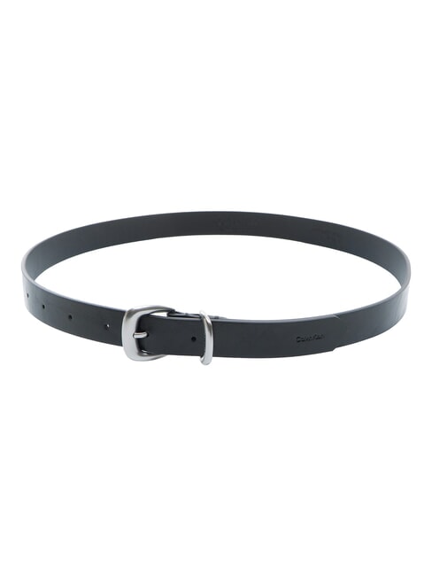 2PIECE LOGO Lederg&uuml;rtel Schwarz / Antiknickel - G&uuml;rtel