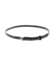 CALVIN KLEIN ROUND CK BUCKLE Lederg&uuml;rtel Schwarz / Antiknickel - G&uuml;rtel - 2