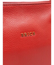 BRIC&rsquo;S CREMONA S Leder-Einkaufstasche, Schultertasche rot - Damentaschen - 3