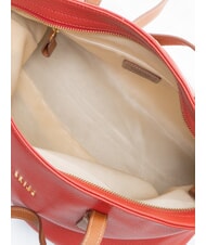 BRIC&rsquo;S CREMONA S Leder-Einkaufstasche, Schultertasche rot - Damentaschen - 5