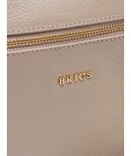 BRIC&rsquo;S CREMONA Mini-Schultertasche aus Leder Taubengrau - Damentaschen - 3