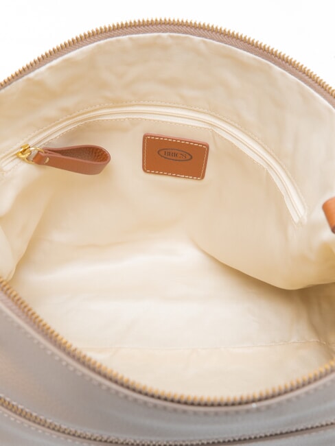 CREMONA Mini-Schultertasche aus Leder Taubengrau - Damentaschen