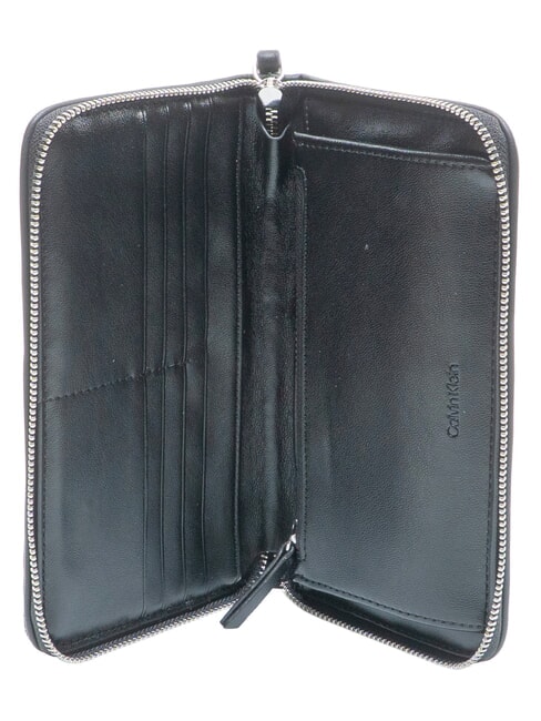 EMBLEM AOP Gro&szlig;e Geldb&ouml;rse mit Rei&szlig;verschluss Lotus Beige / Schwarz AOP - Brieftaschen Herren