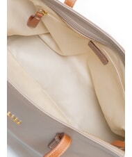 BRIC&rsquo;S CREMONA S Leder-Einkaufstasche, Schultertasche Taubengrau - Damentaschen - 5