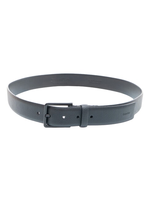WARMTH BUCKLE Lederg&uuml;rtel schwarz/mattschwarz - G&uuml;rtel