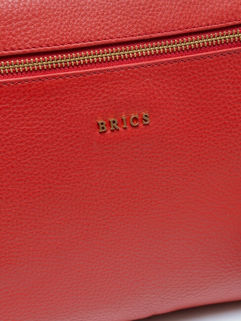 CREMONA Mini-Schultertasche aus Leder rot - Damentaschen