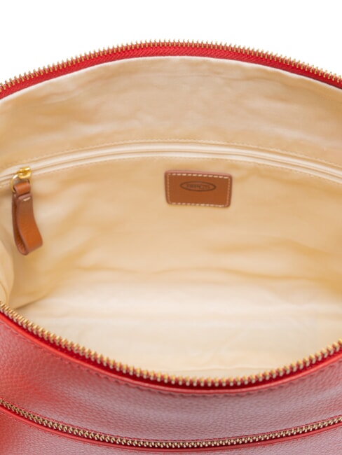 CREMONA Mini-Schultertasche aus Leder rot - Damentaschen