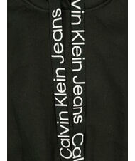 CALVIN KLEIN CK JEANS Kapuzenkleid ck Schwarz/Hellwei&szlig; - Damenkleider - 2