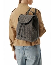 CALVIN KLEIN EMBLEM AOP Rucksack mit Innentasche Lotus Beige / Schwarz AOP - Damentaschen - 2