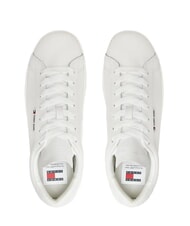 TOMMY HILFIGER TJ LOW CUPSOLE LOW Ledersneaker Ecru - Herrenschuhe - 5