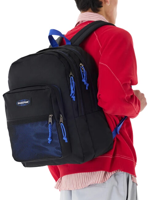 PINNACLE Rucksack Kontrast Schwarz Blau - Rucks&auml;cke f&uuml;r Schule &amp; Freizeit