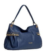 BRACCIALINI NORA Umh&auml;ngetasche aus Leder mit Kette Blau - Damentaschen - 2