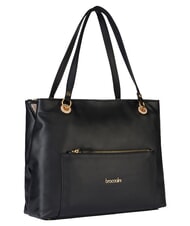 BRACCIALINI NORA Umh&auml;ngetasche aus Leder mit Tasche Schwarz - Damentaschen - 2