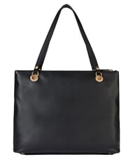 BRACCIALINI NORA Umh&auml;ngetasche aus Leder mit Tasche Schwarz - Damentaschen - 3