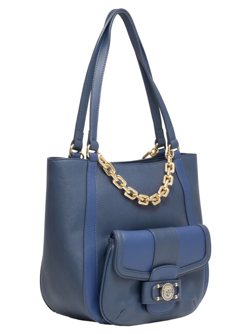 CHAIN Schultertasche mit Kette Blau - Damentaschen