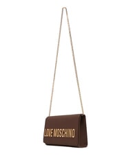 LOVE MOSCHINO SMART DAILY Mini-Schultertasche Schokolade2 - Damentaschen - 3