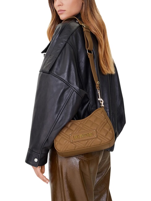 QUILTED Tasche mit Doppelfunktion Beige - Damentaschen