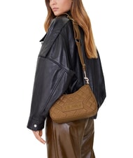LOVE MOSCHINO QUILTED Tasche mit Doppelfunktion Beige - Damentaschen - 2