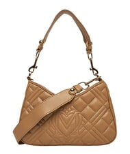 LOVE MOSCHINO QUILTED Tasche mit Doppelfunktion Beige - Damentaschen - 4