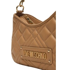 LOVE MOSCHINO QUILTED Tasche mit Doppelfunktion Beige - Damentaschen - 5
