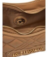 LOVE MOSCHINO QUILTED Tasche mit Doppelfunktion Beige - Damentaschen - 6