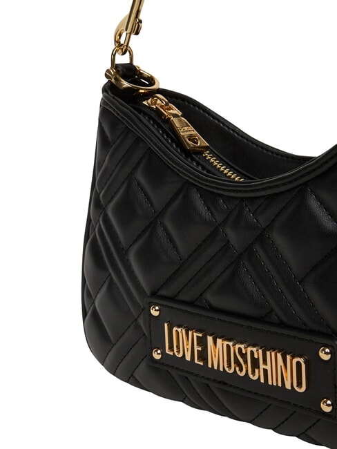 QUILTED Schultertasche mit Schultergurt Schwarz - Damentaschen
