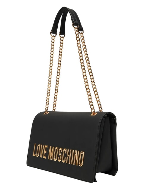 BOLD LOVE Schultertasche mit Kette Schwarz - Damentaschen