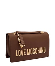 LOVE MOSCHINO BOLD LOVE Schultertasche mit Kette Kastanie - Damentaschen - 3