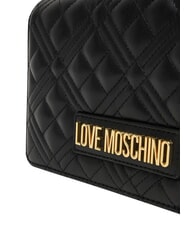 LOVE MOSCHINO SMART DAILY Clutch mit Kette Schwarz - Damentaschen - 5