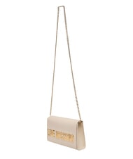 LOVE MOSCHINO SMART DAILY Clutch mit Kette Elfenbein - Damentaschen - 3