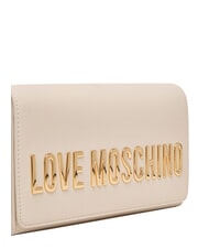 LOVE MOSCHINO SMART DAILY Clutch mit Kette Elfenbein - Damentaschen - 5