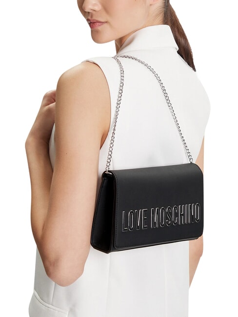 SMART DAILY Clutch mit Kette Schwarz Schwarz - Damentaschen