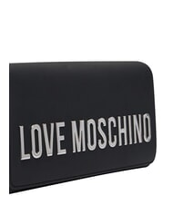 LOVE MOSCHINO SMART DAILY Clutch mit Kette Schwarz Schwarz - Damentaschen - 5