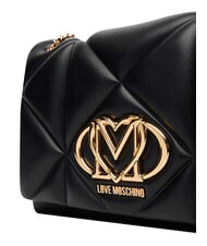 LOVE MOSCHINO EMBOSSED Schultertasche / Umh&auml;ngetasche Schwarz - Damentaschen - 4