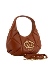 LOVE MOSCHINO EMBOSSED Handtasche mit Schulterriemen Kastanie - Damentaschen - 2