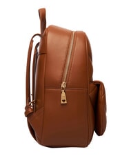 LOVE MOSCHINO EMBOSSED Rucksack mit Vordertasche Kastanie - Damentaschen - 3