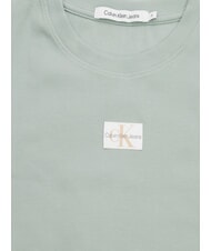 CALVIN KLEIN WOVEN LABEL Kurz&auml;rmeliges Baumwoll-T-Shirt - T-Shirts und Tops f&uuml;r Damen