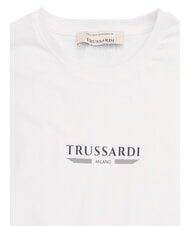 TRUSSARDI BASIC Kurz&auml;rmeliges Baumwoll-T-Shirt Wei&szlig; - Herren-T-Shirts - 2