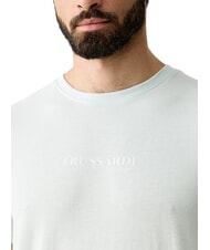 TRUSSARDI BASIC Kurz&auml;rmeliges Baumwoll-T-Shirt azurblau - Herren-T-Shirts - 3