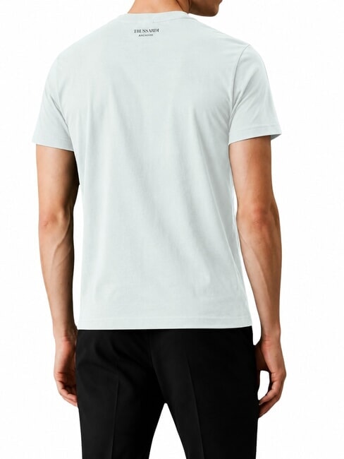 DIGITAL LEVRIERO Kurz&auml;rmeliges Baumwoll-T-Shirt azurblau - Herren-T-Shirts