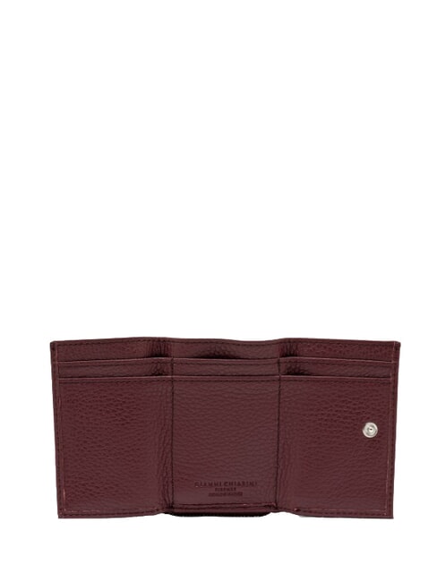 WALLETS GRAIN Kleine Geldb&ouml;rse aus genarbtem Leder antiker Rubin - Brieftaschen Damen