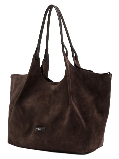DUA Schultertasche, Leder Mokka - Damentaschen